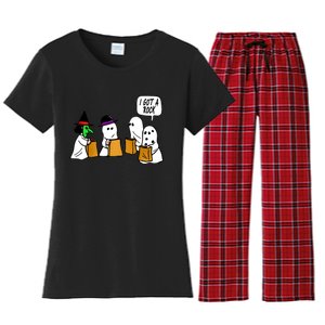 I Got A Rock Halloween Trick Or Treat Women's Flannel Pajama Set