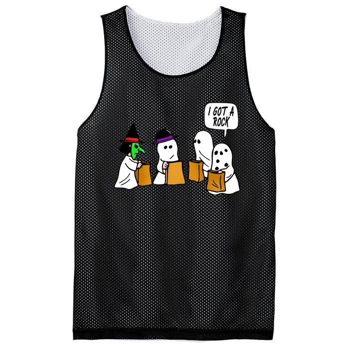 I Got A Rock Halloween Trick Or Treat Mesh Reversible Basketball Jersey Tank