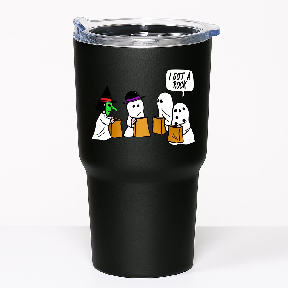 I Got A Rock Halloween Trick Or Treat Tumbler