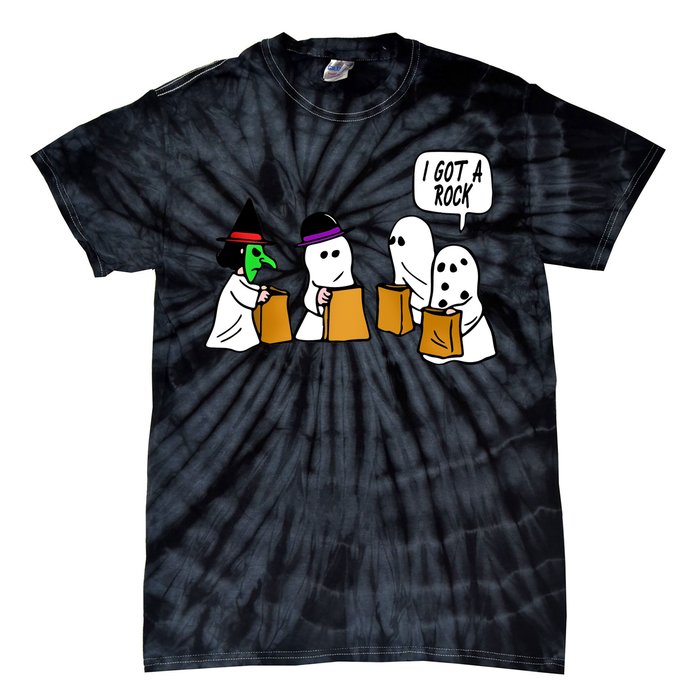 I Got A Rock Halloween Trick Or Treat Tie-Dye T-Shirt