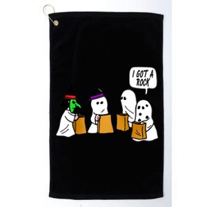 I Got A Rock Halloween Trick Or Treat Platinum Collection Golf Towel