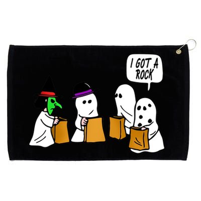 I Got A Rock Halloween Trick Or Treat Grommeted Golf Towel