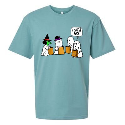 I Got A Rock Halloween Trick Or Treat Sueded Cloud Jersey T-Shirt