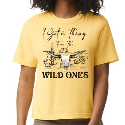 I Got A Thing For The Wild Ones Western Comfort Colors Boxy T-Shirt