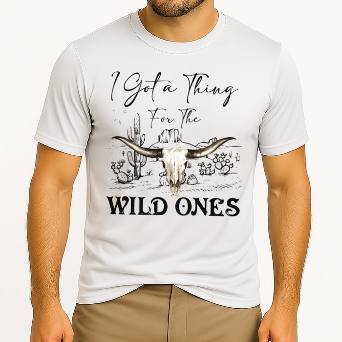 I Got A Thing For The Wild Ones Western Cooling Performance Crew T-Shirt