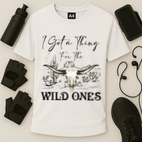 I Got A Thing For The Wild Ones Western Cooling Performance Crew T-Shirt