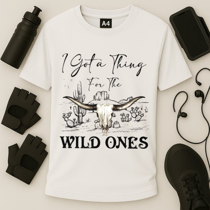 I Got A Thing For The Wild Ones Western Cooling Performance Crew T-Shirt