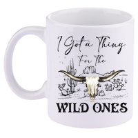 I Got A Thing For The Wild Ones Western 11oz C Handle Ceramic Mug