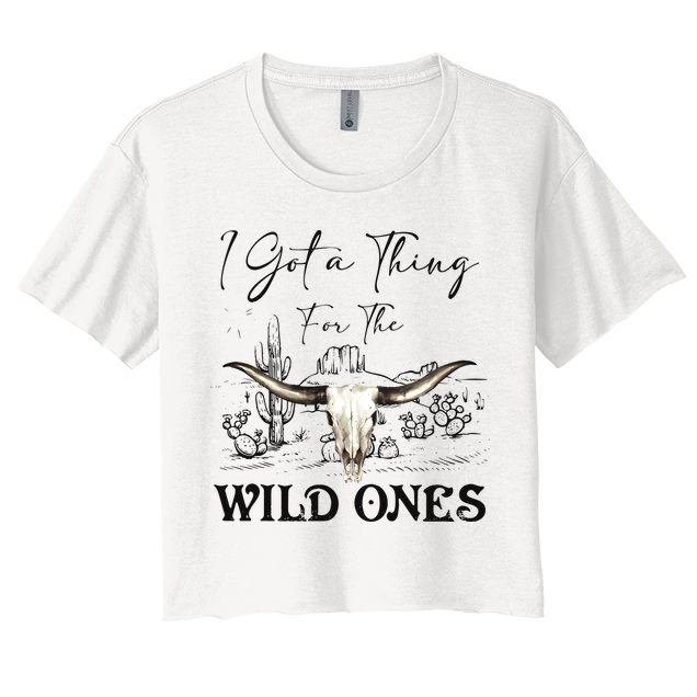 I Got A Thing For The Wild Ones Western Crop Top