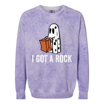 I Got A Rock Halloween Colorblast Crewneck Sweatshirt