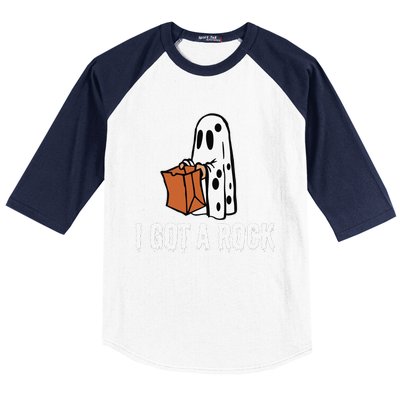 I Got A Rock Halloween Baseball Sleeve Shirt