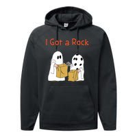 I Got A Rock Lazy Day Halloween Costume Funny Trick Or Treat Performance Fleece Hoodie