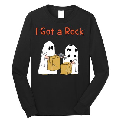 I Got A Rock Lazy Day Halloween Costume Funny Trick Or Treat Long Sleeve Shirt