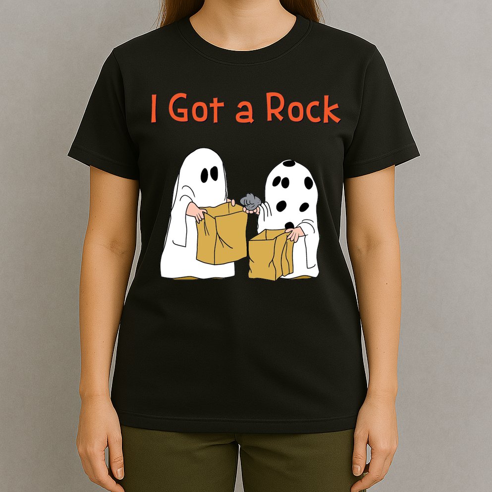 I Got A Rock Lazy Day Halloween Costume Funny Trick Or Treat T-Shirt