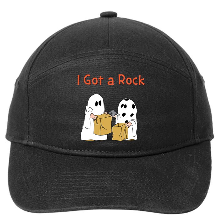 I Got A Rock Lazy Day Halloween Costume Funny Trick Or Treat 7-Panel Snapback Hat