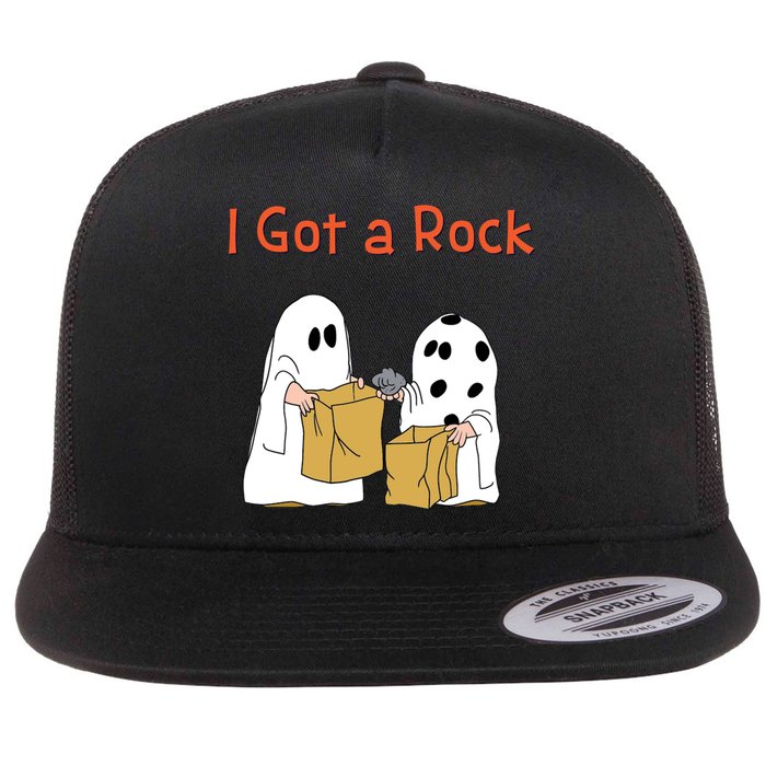 I Got A Rock Lazy Day Halloween Costume Funny Trick Or Treat Flatbill Hat