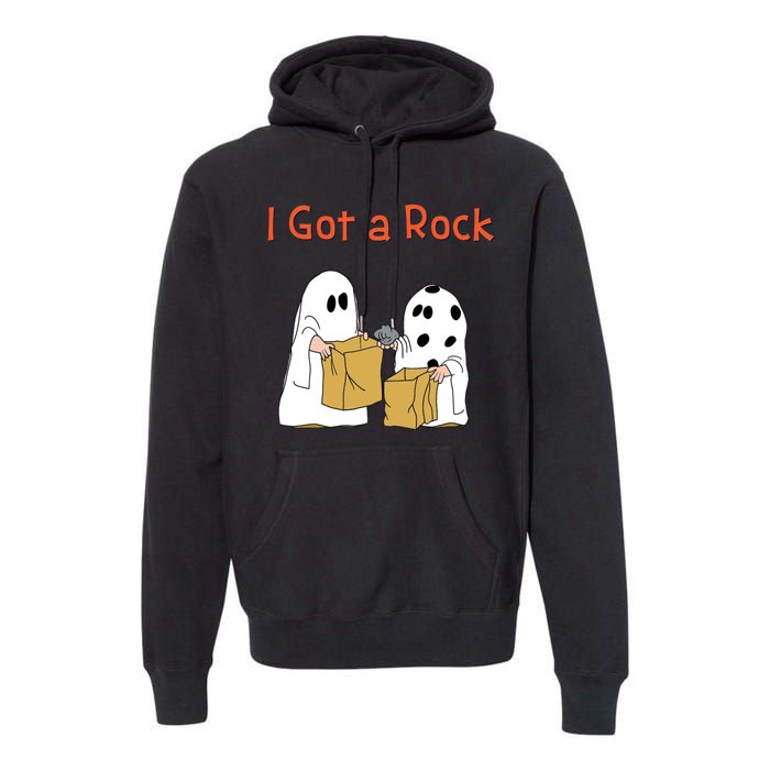 I Got A Rock Lazy Day Halloween Costume Funny Trick Or Treat Premium Hoodie