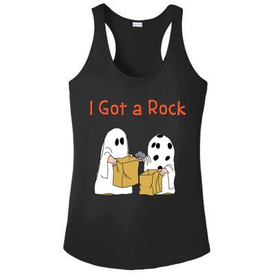 I Got A Rock Lazy Day Halloween Costume Funny Trick Or Treat Ladies PosiCharge Competitor Racerback Tank