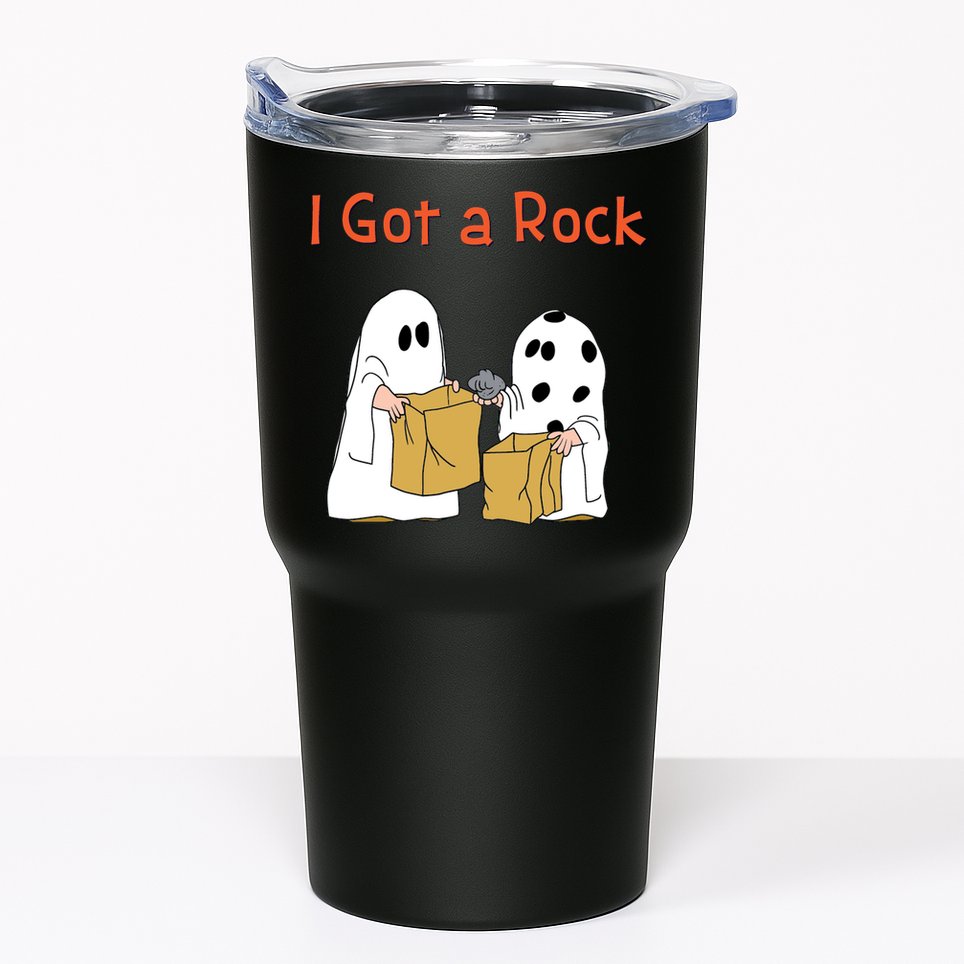 I Got A Rock Lazy Day Halloween Costume Funny Trick Or Treat Tumbler