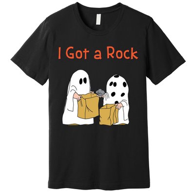 I Got A Rock Lazy Day Halloween Costume Funny Trick Or Treat Premium T-Shirt