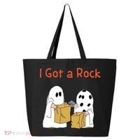 I Got A Rock Lazy Day Halloween Costume Funny Trick Or Treat 25L Jumbo Tote
