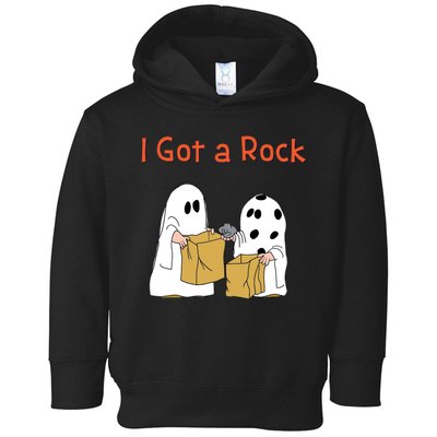 I Got A Rock Lazy Day Halloween Costume Funny Trick Or Treat Toddler Hoodie