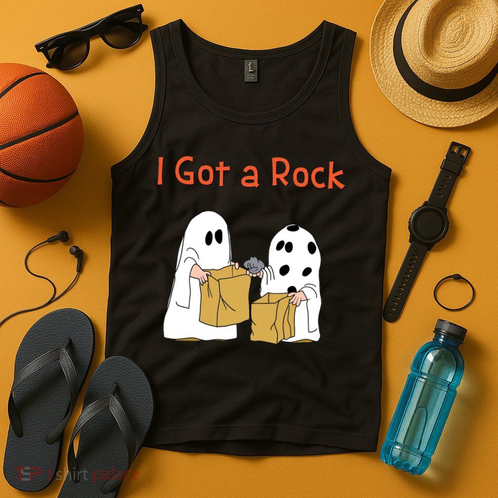 I Got A Rock Lazy Day Halloween Costume Funny Trick Or Treat Tank Top