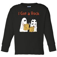 I Got A Rock Lazy Day Halloween Costume Funny Trick Or Treat Toddler Long Sleeve Shirt