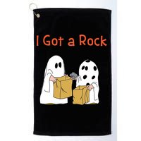 I Got A Rock Lazy Day Halloween Costume Funny Trick Or Treat Golf Towel