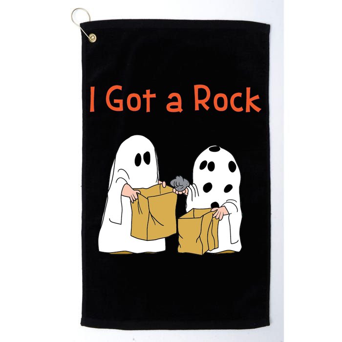 I Got A Rock Lazy Day Halloween Costume Funny Trick Or Treat Golf Towel
