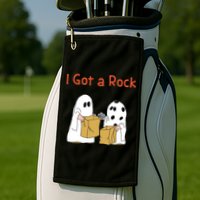 I Got A Rock Lazy Day Halloween Costume Funny Trick Or Treat Golf Towel