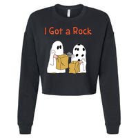 I Got A Rock Lazy Day Halloween Costume Funny Trick Or Treat Cropped Pullover Crew
