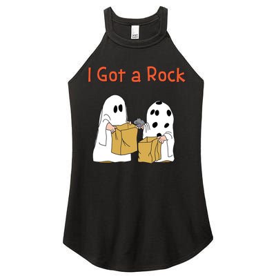 I Got A Rock Lazy Day Halloween Costume Funny Trick Or Treat Women's Perfect Tri Rocker Tank