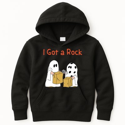 I Got A Rock Lazy Day Halloween Costume Funny Trick Or Treat Kids Hoodie