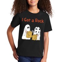 I Got A Rock Lazy Day Halloween Costume Funny Trick Or Treat Kids T-Shirt
