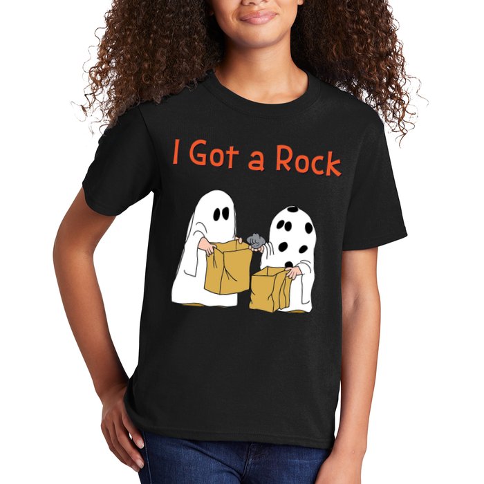 I Got A Rock Lazy Day Halloween Costume Funny Trick Or Treat Kids T-Shirt