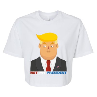 Impeach Gift Anti Trump Not My President Election 2020 Gift Cool Gift Bella+Canvas Jersey Crop Tee