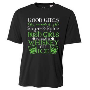 Irish Girl Are Whiskey On Ice St. Patrick's Day Cooling Performance Crew T-Shirt