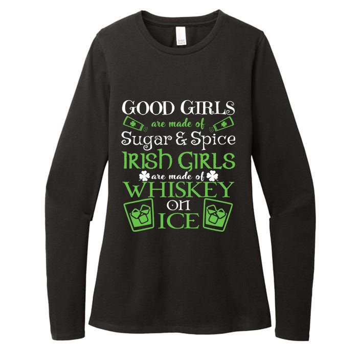 Irish Girl Are Whiskey On Ice St. Patrick's Day Womens CVC Long Sleeve Shirt