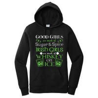 Irish Girl Are Whiskey On Ice St. Patrick's Day Women's Pullover Hoodie