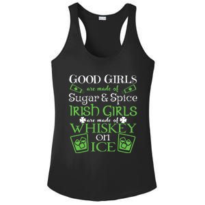 Irish Girl Are Whiskey On Ice St. Patrick's Day Ladies PosiCharge Competitor Racerback Tank