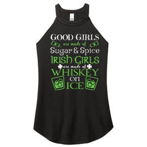 Irish Girl Are Whiskey On Ice St. Patrick's Day Women's Perfect Tri Rocker Tank