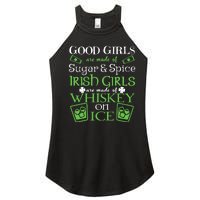 Irish Girl Are Whiskey On Ice St. Patrick's Day Women's Perfect Tri Rocker Tank