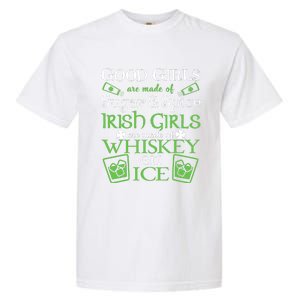 Irish Girl Are Whiskey On Ice St. Patrick's Day Garment-Dyed Heavyweight T-Shirt