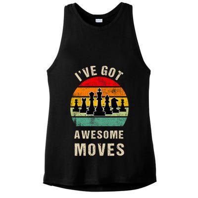 I've Got Awesome Moves Chess Player Funny Chess Player Ladies PosiCharge Tri-Blend Wicking Tank