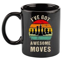 I've Got Awesome Moves Chess Player Funny Chess Player 11oz C Handle Ceramic Mug
