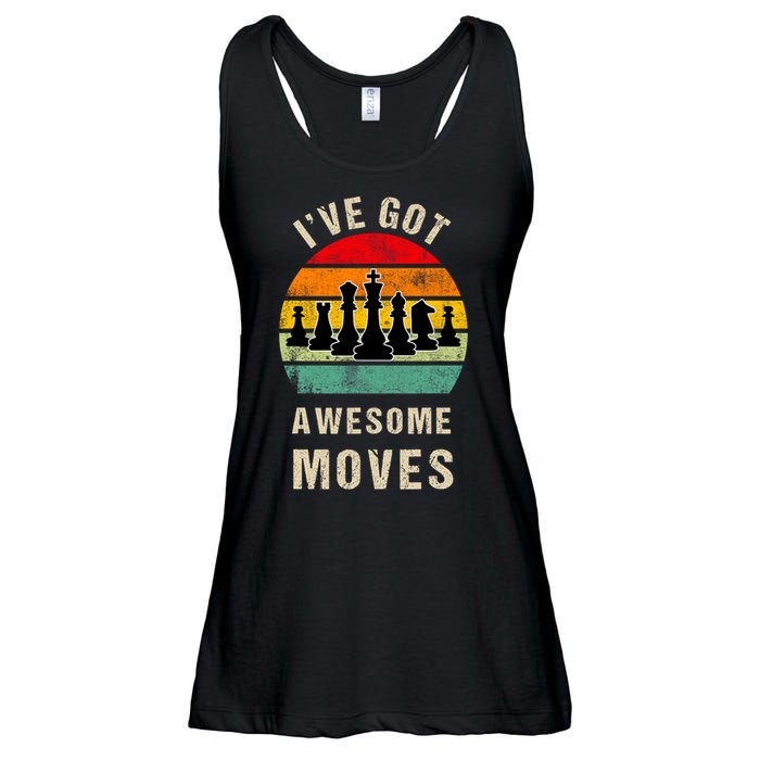 I've Got Awesome Moves Chess Player Funny Chess Player Ladies Essential Flowy Tank