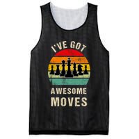 I've Got Awesome Moves Chess Player Funny Chess Player Mesh Reversible Basketball Jersey Tank