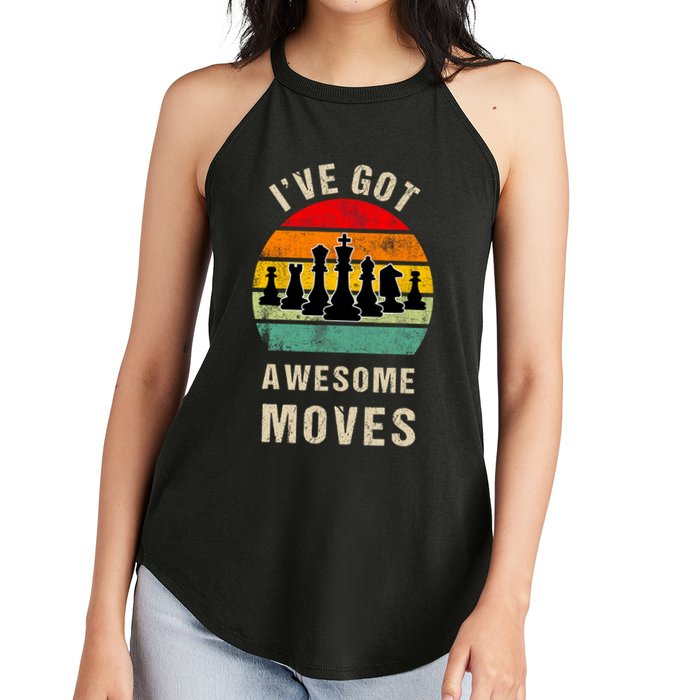 I've Got Awesome Moves Chess Player Funny Chess Player Women's Perfect Tri Rocker Tank