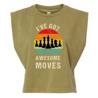 I've Got Awesome Moves Chess Player Funny Chess Player Garment-Dyed Women's Muscle Tee